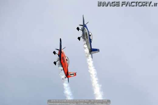 2019-10-12 Linate Airshow 01252 RV8 Team - Van Grunsven RV8